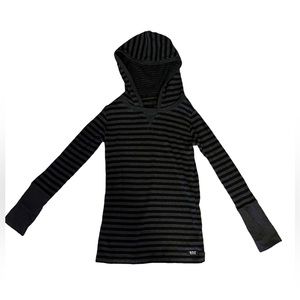 Dark Grey MNY Marc New York Women’s striped pullover